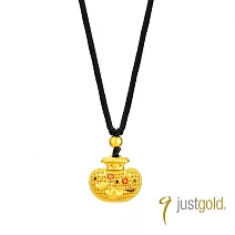 【Just Gold 鎮金店】雋藏 如意招財 黃金吊墜 (附繩)