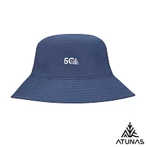【ATUNAS 歐都納】中性款漁夫帽/遮陽帽/防曬帽/輕量防潑水A6AH2504N- 深藍