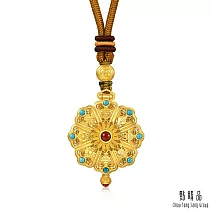 【點睛品】八瑞相佛盒 黃金項鍊_計價黃金