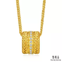 【點睛品】穗穗平安 黃金鑽石項鍊