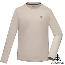 【ATUNAS 歐都納】50週年限定款 男款輕薄透氣抑菌抗臭長袖排汗T恤A6TS2521M*- M 卡其