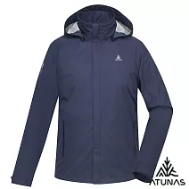 【ATUNAS 歐都納】50週年限定款 中性款單件式防水外套/大尺碼 A6GA2506N- S 深藍