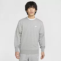 NIKE AS M NK CLUB FT CREW 男長袖上衣-FN3889063 XL 灰色