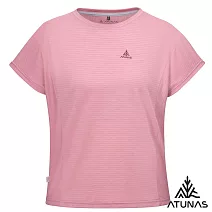 【ATUNAS 歐都納】女款循環排汗透氣短袖T恤/大尺碼A8TS2527WC*- S 玫瑰粉