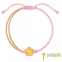 【Just Gold 鎮金店】馥悅-花戀 黃金手繩(網路限定)