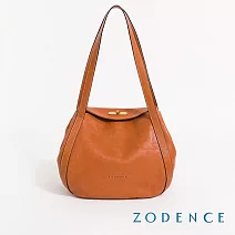 ZODENCE LUCY義大利植鞣革肩背燈籠包  經典駝
