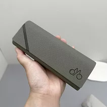 seoul show首爾秀 全鐵橫紋皮質硬殼防壓墨鏡老花近視太陽眼鏡盒  灰色