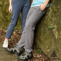 【ATUNAS 歐都納】男款蚊瘋不動彈性長褲A1PA2511M- M 影灰