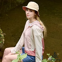 【ATUNAS 歐都納】女款ALL LOVE再生蚊瘋不動外套/大尺碼/涼感輕薄/防曬透氣外套A1GA2505WR- S 霧粉/米卡