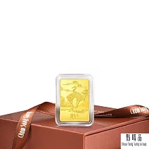 【點睛品】松齡鶴壽 珍藏黃金金片_計價黃金(5克)