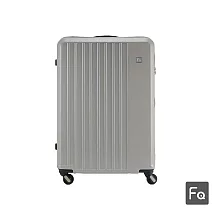 【FREQUENTER】28吋 輕量靜音前開拉鍊箱-淺灰色