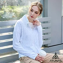 【ATUNAS 歐都納】女款蚊瘋不動涼感外套A1GA2510W- S 冰藍印花