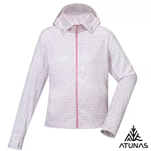 【ATUNAS 歐都納】女款蚊瘋不動涼感外套A1GA2510W- S 雪粉印花