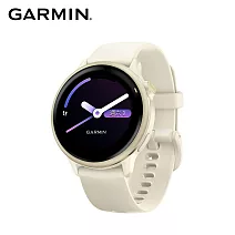 GARMIN vivoactive 6 GPS 智慧腕錶  奶油白