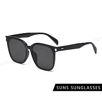 【SUNS】抗UV太陽眼鏡 韓版大框墨鏡 經典潮流墨鏡 潮流情侶款太陽眼鏡 S523 經典黑