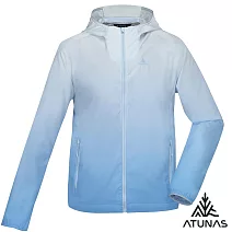 【ATUNAS 歐都納】男款ALL LOVE再生蚊瘋不動外套/涼感輕薄/防曬透氣外套A6GA2513MR- M 漸層藍