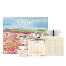 Chloe’ 春遊花漾同名典藏禮盒(同名女性淡香精75ml+身體乳100ml+隨行香氛5ml)-國際航空版