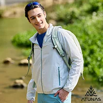 【ATUNAS 歐都納】男款精彩隨行防曬輕薄外套/大尺碼A2GA2515M*- M 灰