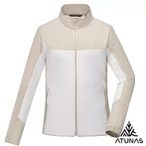 【ATUNAS 歐都納】男款精彩隨行防曬輕薄外套/大尺碼A2GA2515M*- M 米卡/白