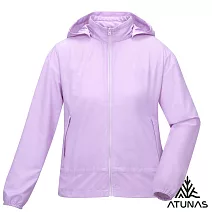 【ATUNAS 歐都納】女款蚊瘋不動涼感外套/連帽防曬輕薄外套A1GA2511W- S 薰衣草紫