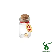 【Kuder Jewelry】999純金黃金豆集富罐/1粒裝~買1組送1條小金馬項鍊  黃金金豆