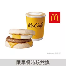 麥當勞 豬肉滿福堡加蛋+熱經典那堤(中)