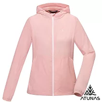 【ATUNAS 歐都納】女款防曬透氣輕薄連帽外套/大尺碼A8GA2517W*- S 糖果粉