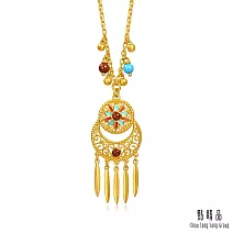 【點睛品】光曦羽印 紅玉髓黃金項鍊