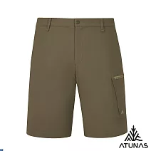 【ATUNAS 歐都納】男款透氣五分褲/休閒短褲/大尺碼A1PA2521M- M 深橄綠