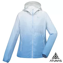 【ATUNAS 歐都納】女款ALL LOVE再生蚊瘋不動外套/大尺碼/涼感輕薄/防曬透氣外套A6GA2514WR- S 漸層藍