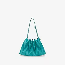 半月款設計｜Pavi studio 泰國新銳設計師.時尚W純色包.簡約設計.大容量.真皮背帶.摺疊肩背包.100%總代理 淡海綠