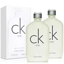 Calvin Klein 凱文克萊 CK One 中性淡香水(200ml)X2入