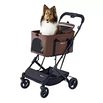 【IBIYAYA依比呀呀】FS2517 超速提分離式國民寵物推車-麥穗棕