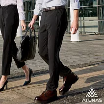 【ATUNAS 歐都納】男款都會彈性長褲/防曬涼感/大尺碼A1PA2523M- M 黑