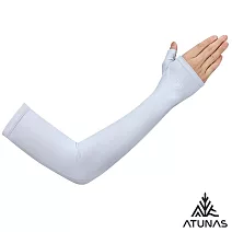 【ATUNAS 歐都納】冰絲涼感防曬透氣套指長袖套A1ACGZ03N- 淺紫