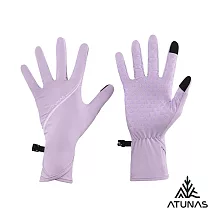 【ATUNAS歐都納】冰絲涼感防曬觸控手套A1AGGZ03N- M 薰衣草紫