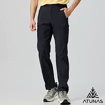 【ATUNAS 歐都納】男款防曬輕量彈性長褲/大尺碼A1PAGZ02M- M 黑