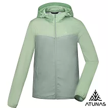 【ATUNAS 歐都納】男款蚊瘋不動涼感連帽外套/大尺碼A1GA2507M- M 鼠尾草綠/霧綠