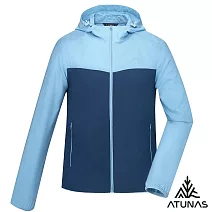 【ATUNAS 歐都納】男款蚊瘋不動涼感連帽外套/大尺碼A1GA2507M- M 霧藍/深藍