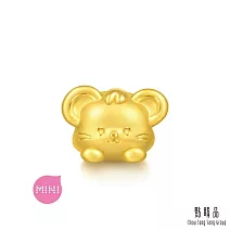 【點睛品】Charme Mini 十二生肖-豆豆鼠 黃金串珠