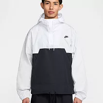 NIKE AS M NK CLUB MARINA ANRK GFX 男風衣外套-HJ1958025 M 白色