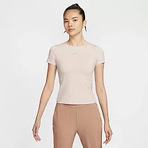 NIKE AS W NK DF SS TOP 女短袖上衣-HQ8080104 M 粉紅色