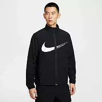 NIKE AS M NK DF FORM JKT GFX 男休閒外套-HV0395010 M 黑色