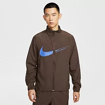 NIKE AS M NK DF FORM JKT GFX 男休閒外套-HV0395237 L 棕色