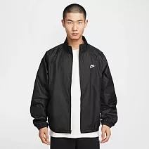 NIKE AS M NK CLUB ROSCOE FZ JKT 男休閒外套-HV1140010 S 黑色
