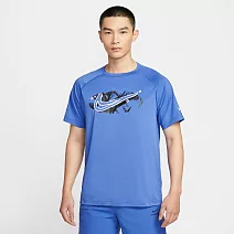 NIKE AS M NK DF READY SS GFX 男短袖上衣-HV0429411 XL 藍色