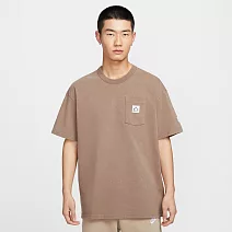 NIKE AS M NSW SS PCK TEE GCEL 男短袖上衣-IF0621214 L 棕色