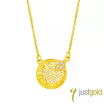 【Just Gold 鎮金店】日月星光 黃金項鍊