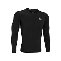 Under Armour 男 HG Armour長T-Shirt-1361524-001 L 黑色