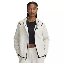 Under Armour 女 Unstoppable Flc 連帽外套-1379842-279 M 白色